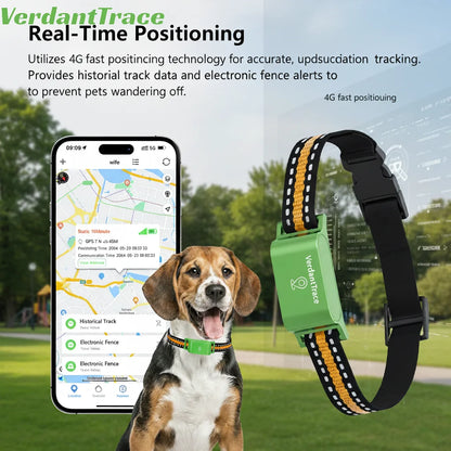 Pawsh™ VerdantTrace™ 4G GPS Tracker Halsband